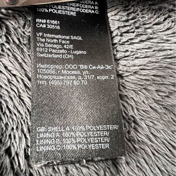 The North Face Osito Gray Zip Up Jacket Women’s Small Fleece AAHY Warm - Picture 12 of 12